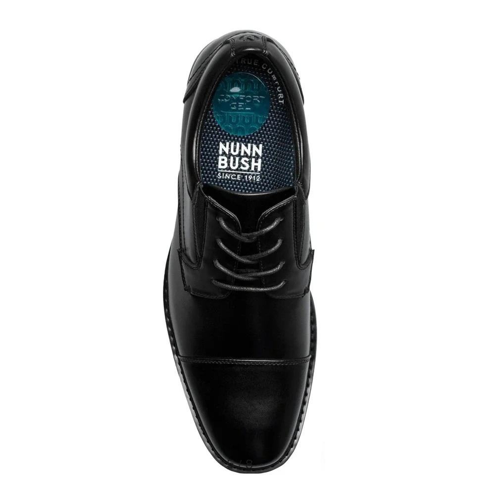 Nunn Bush Cap Toe‎ Oxford Mens Black Lace Up Dress Shoes Size 13
